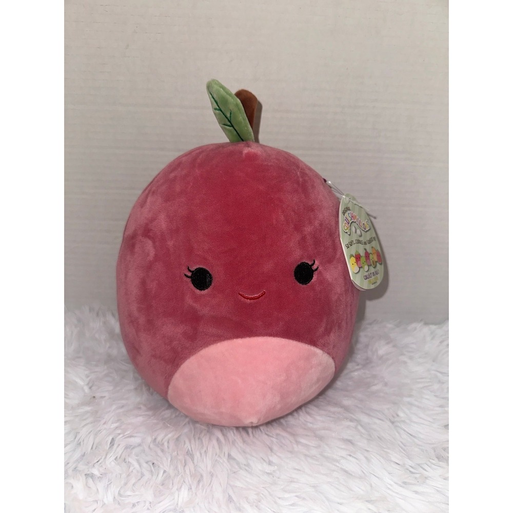 Squishmallows Cherry 8 Inch Plush Kellytoy Pink Fruit Stuffed Animal‎ NWT